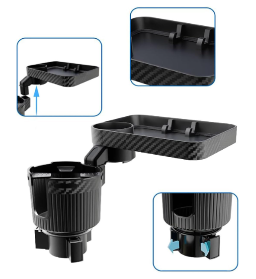 Miniatura 6 de Portavasos Ajustable para Carro